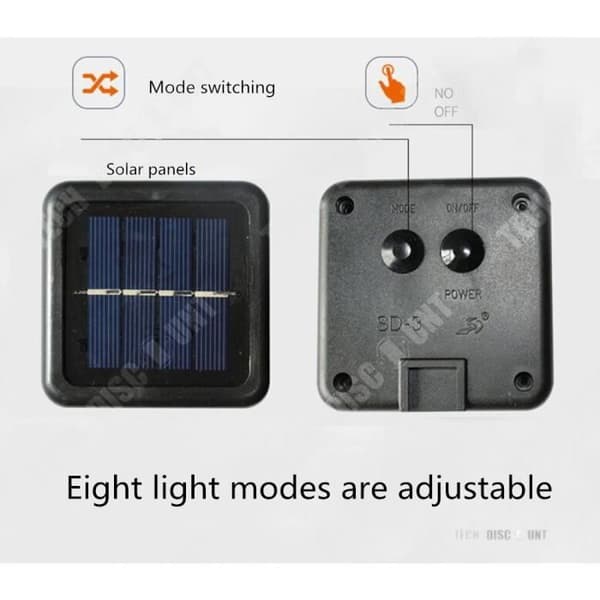TD® Solar String Lights Julgran LED Flerfärgad Trädgård Hem Utomhus Bunting Banner Bröllop Födelsedagsdekoration