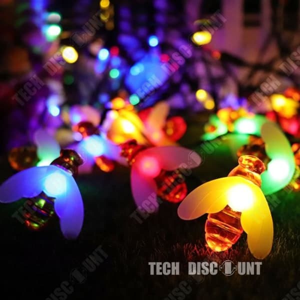 TD® String Lights Utomhus Födelsedagsdekoration 3m Färg Semesterbelysning String Party Vattentät Trädgård Blinkande Fi