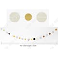 Miniatyrbild 4 av 4: TD® Kedja Garland Bunting Banner Band Paljett Guld Silver Rund Alla hjärtans dag Jul Födelsedag Make Festdekoration