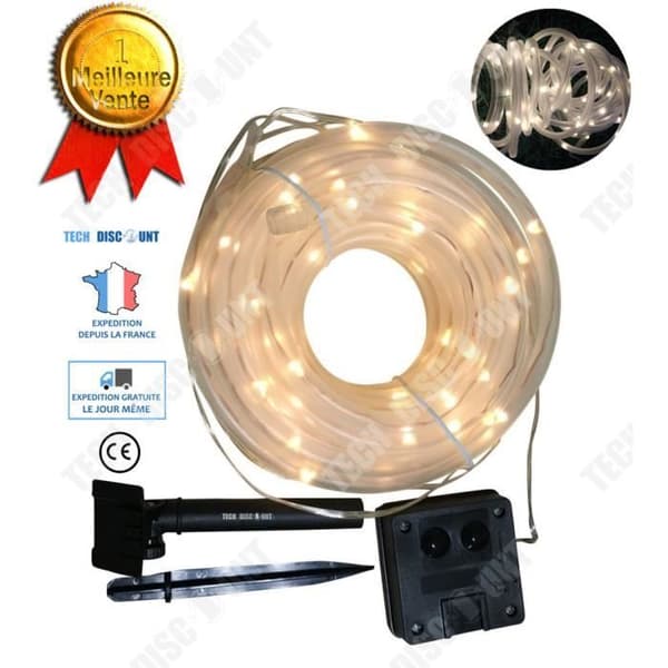 TD® Ljusslinga led dekorativ ljus säng krans solar lampbelysning julfest bröllop födelsedag färgglad lång tråd