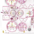 Miniatyrbild 3 av 4: TD® Unicorn Theme Födelsedagstillbehör Engångsutrustning Dekorera Stora Inomhus Utomhus Barnfödelsedagsfester