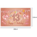 Miniatyrbild 3 av 4: TD® 13-års banner 180cmx110cm Ljusa färger Festlig dekoration