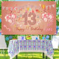 Miniatyrbild 2 av 4: TD® 13-års banner 180cmx110cm Ljusa färger Festlig dekoration
