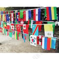 Miniatyrbild 4 av 4: TD® World Flag Bunting 21*14cm - Banderollgirland, internationella flaggor - 100 olika länder för fest 25m