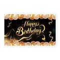 Miniatyrbild 1 av 4: Födelsedagsbanner - TD® - 180x110cm - 100D polyestertyg - slitstark - ljus färg