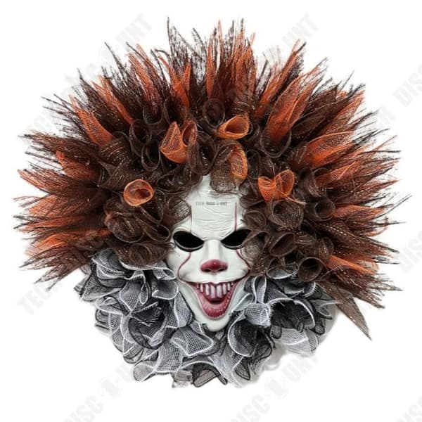 TD® Halloween Clown Dekoration 55 cm Dörrhängande dekoration Skrämmande clownmask för Halloween-dekoration