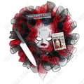 Miniatyrbild 1 av 4: TD® Halloween Clown Decoration 40*40cm Dörrhängande Clown Mask Läskig clown Lämplig för Halloween dekoration