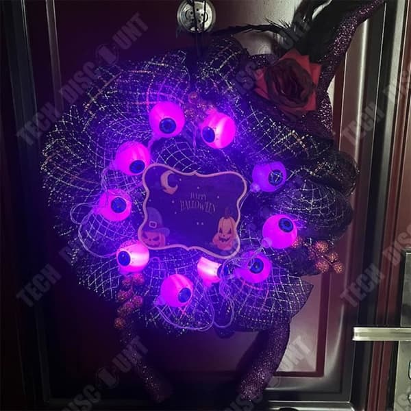 TD® Halloween-krans 38*60 cm Skräckfest Dekoration Häxa Ben Dörrhängare Hallowee Dörrhängare