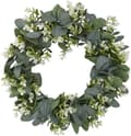 Miniatyrbild 1 av 3: Green Leaf Eucalyptus Krans för festivalfirande Ytterdörr/Vägg/Öppen spis Laurel/Lavendelkrans/Jasmine Garland