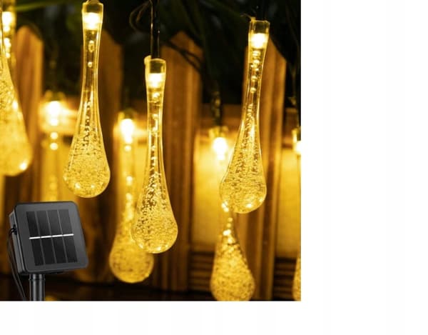 TÅREBLOMST LAMPER ISKULER TIL HAVEGUIRLANDE TIL ALTAN SOLAR 80 LED VARM