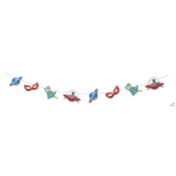 Girland - LITEN CLOWN - Superhjälte - 3,6 meter - Flerfärgad - Barn