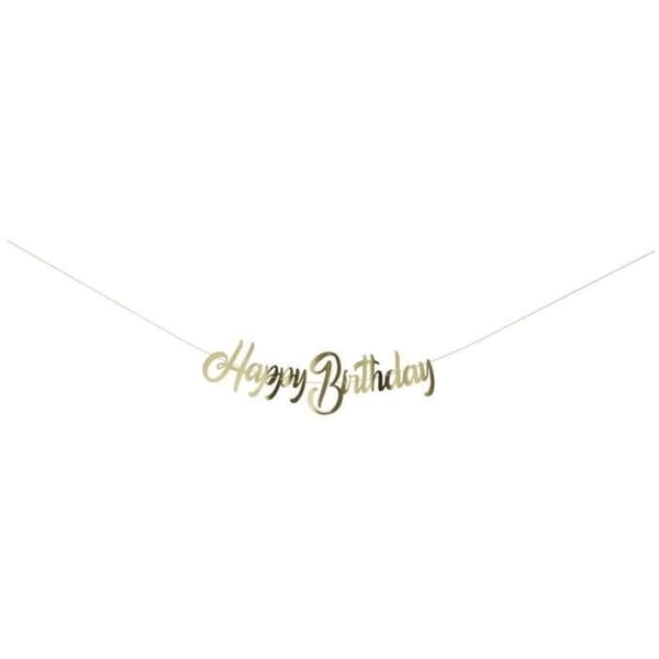 P'TIT Clown re22599 - Happy Birthday Guld Garland