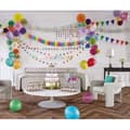 Miniatyrbild 3 av 3: Girlang - PTIT CLOWN - re22642 - Flerfärgad - 3 meter - Glittrande stjärnor
