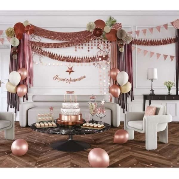 P'TIT Clown re22624 - Mini stjärnor med glitter roséguld