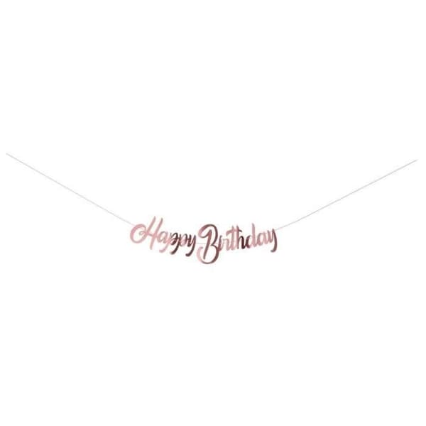 P'TIT Clown re22618 - Guirlang Happy Birthday Roséguld