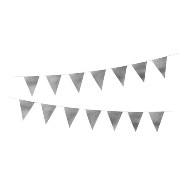 P'TIT Clown re22582 - Glitterande fanions Silver