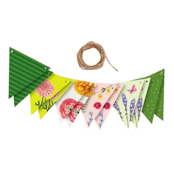 Moses kartong pendel Blommor12 flaggor