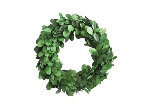 Icke-luminös girlang - Creative co-op fanjon - DA5819 - DA5560 Rund buxbomskrans 54,4 cm