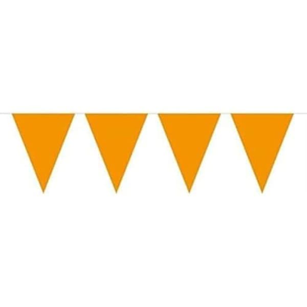 Flaggar i plast - FOLAT - 10 m - Orange - 25 flaggar - Tunt väderbeständigt material