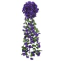 Miniatyrbild 2 av 2: Julkransar med blommor3 st mörklila 85 cm
