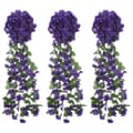 Miniatyrbild 1 av 2: Julkransar med blommor3 st mörklila 85 cm