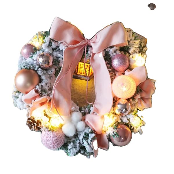 Julkrans, Snötäckt Design, LED-lampor,A