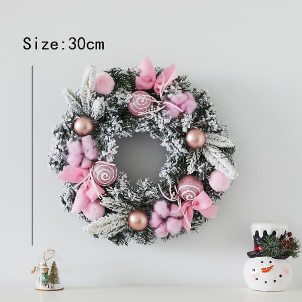 Bomclap Vacker kransdekoration, perfekt för bröllop, fest och heminredning, 30 cm