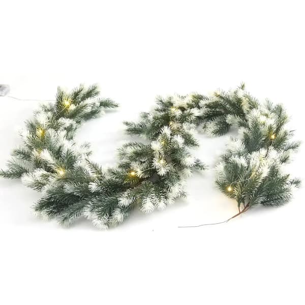 Förbelyst julgirland, 1,8 meter, utomhusdekoration, antal delar: 2,5.9ft LED-lampor