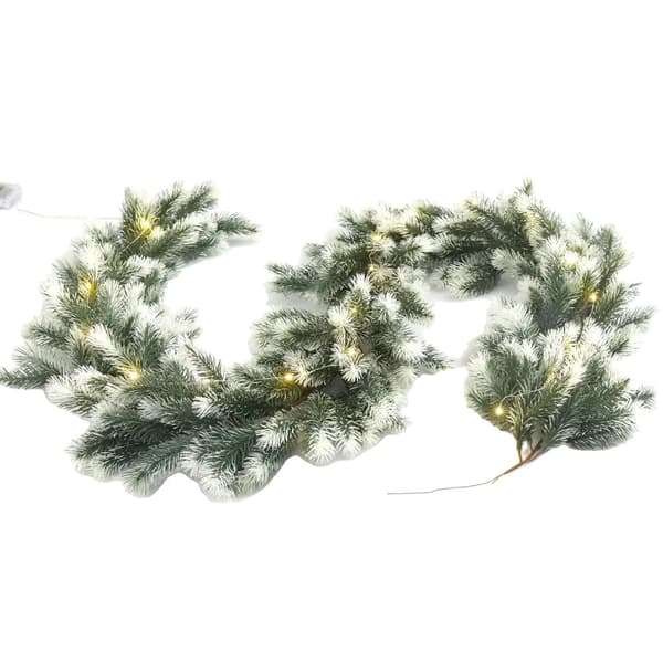 Förbelyst julgirland, 1,8 meter, utomhusdekoration, antal delar: 2,5.9ft LED-lampor
