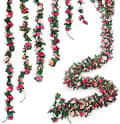 Miniatyrbild 2 av 2: Blomsterkrans, Storlek 2m, 45 Huvuden, Färgval,5st rosa