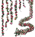 Miniatyrbild 1 av 2: Blomsterkrans, Storlek 2m, 45 Huvuden, Färgval,5st rosa
