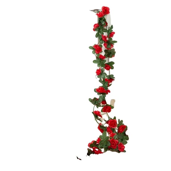 Blomsterkrans, Storlek 2m, 45 Huvuden, Färgval,5st röd