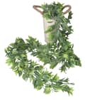 Miniatyrbild 4 av 4: GRÖN GIRLANDDEKORATION 160CM KONSTGJORDA BLOMMOR