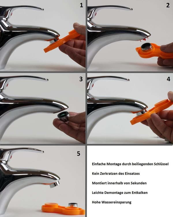 INF Drys vandhanebelufterværktøj Skruenøgle Sanitetsreparationsværktøj Orange