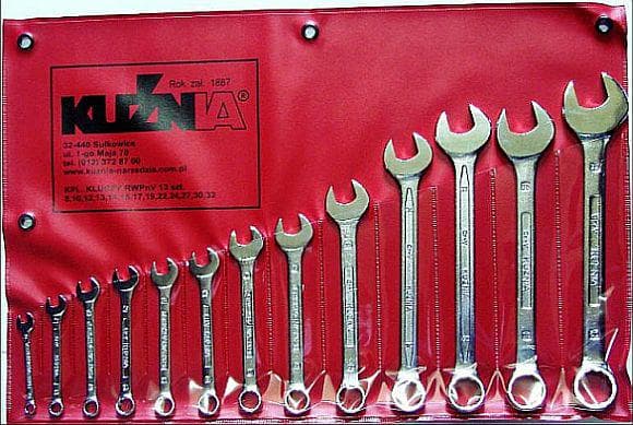 SMIDE KOMBINATIONSNYCKLAR SET 9 st. 8-24 mm Cr-V RWPn