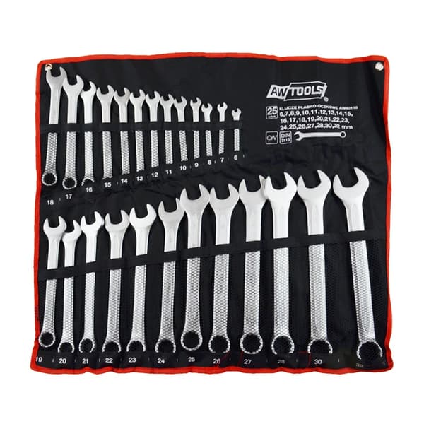 AWTOOLS KOMBINATIONSNØGLER SÆT 25 stk. /6mm-32mm/