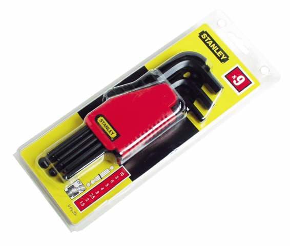 STANLEY ALLEN NYCKLAR 9 st. MED KULA 1,5 - 10 mm