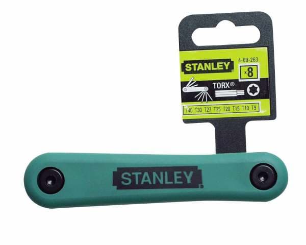 STANLEY TORX NØGLER 8 stk. foldbar T9-T40