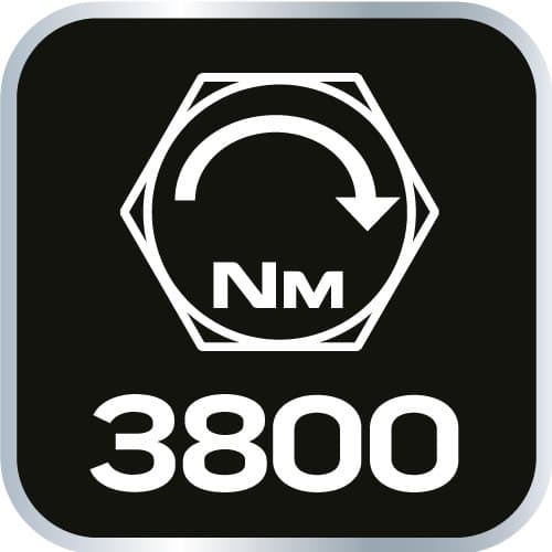 Pneumatisk slagnyckel, 1", 3800 Nm