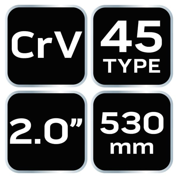 Putkiavaimen tyyppi "45", 2.0", 530 mm