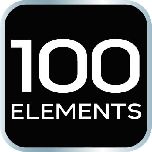 100 avaimen sarja 1/2", 1/4"