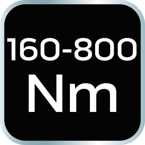 3/4" momenttiavain, 160 - 800 NM