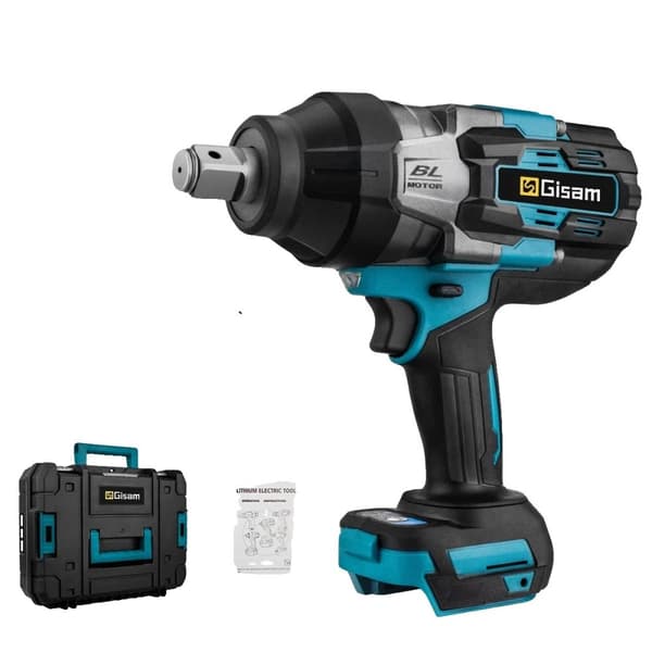 Børsteløs elektrisk slagværktøj, 3100NM moment, kompatibel med 18V Makita batteri,Ingen batteri Ingen stik