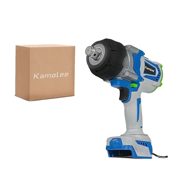 Kamolee Trådløs Slagnøgle, Maksimal Moment 4100N.m, Børsteløs Motor,Ingen batterikarton, EU No Battery Carton