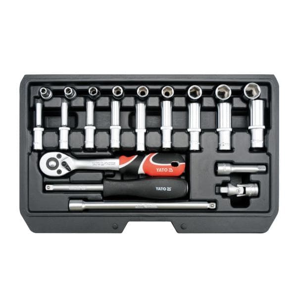 YATO 1/4" NØGLE SÆT 23 stk. 14451