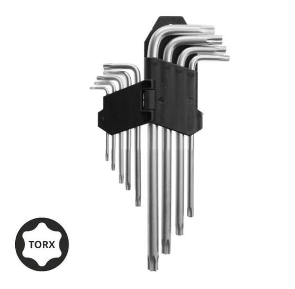 AWTOOLS TORX KEYS / T10-T50 / 9 kpl