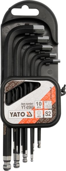 YATO RÖR ALLENNYCKLAR 10 st. 0560