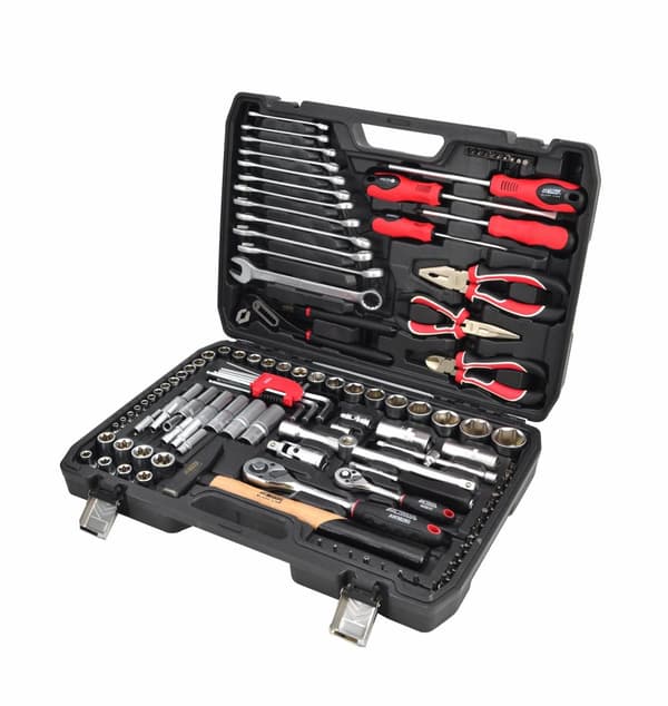 AWTOOLS NØGLESÆT 122 stykker 1/2" / 1/4" BLACK LINE