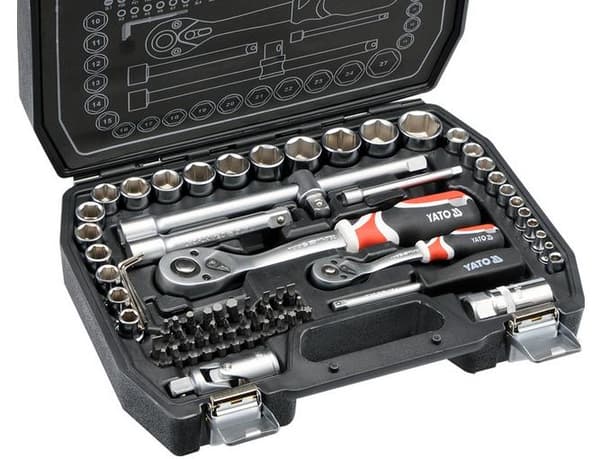 YATO NYCKELSET 1/4" / 1/2" 72 st.