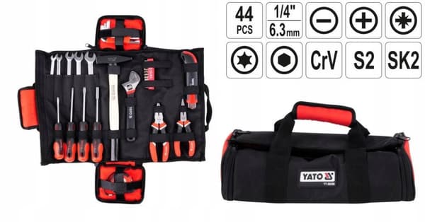 YATO VERKTYGSSET 44 stycken I FODRAL